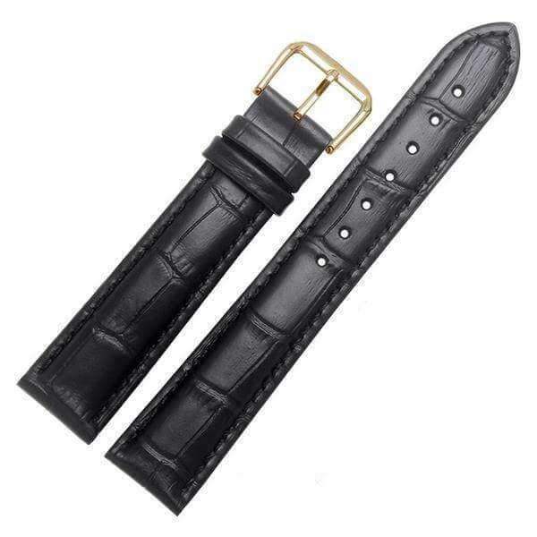 Dark Slate Gray 12mm 13mm 14mm 15mm 16mm 17mm Yellow / Orange / Red / Pink / Purple / Green / Brown / Black Leather Watch Strap with Quick Release Pin [W058]