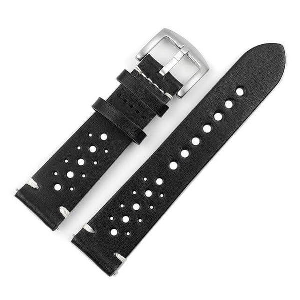18mm 20mm 22mm 24mm Blue / Red / Brown / Black Leather Watch Strap [W175]