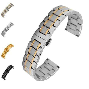 Gray 14mm 16mm 18mm 20mm 22mm 24mm Metal Watch Strap [W071]