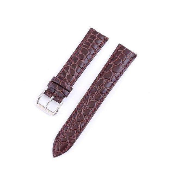 Dim Gray 12mm 13mm 14mm 15mm 16mm 17mm 18mm 19mm 20mm 21mm 22mm 23mm 24mm Leather Watch Strap [W118]