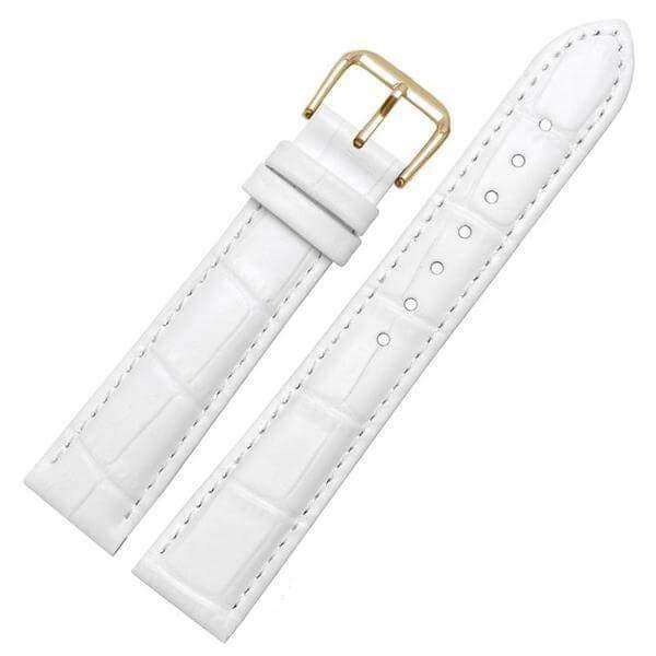White hotsell leather strap