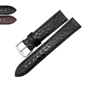 Dark Slate Gray 12mm 13mm 14mm 16mm 18mm 20mm Brown / Black Leather Watch Strap [W014]