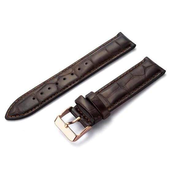 12mm 13mm 14mm 18mm 19mm 20mm Red / Brown / Black Leather Watch Strap [W011]