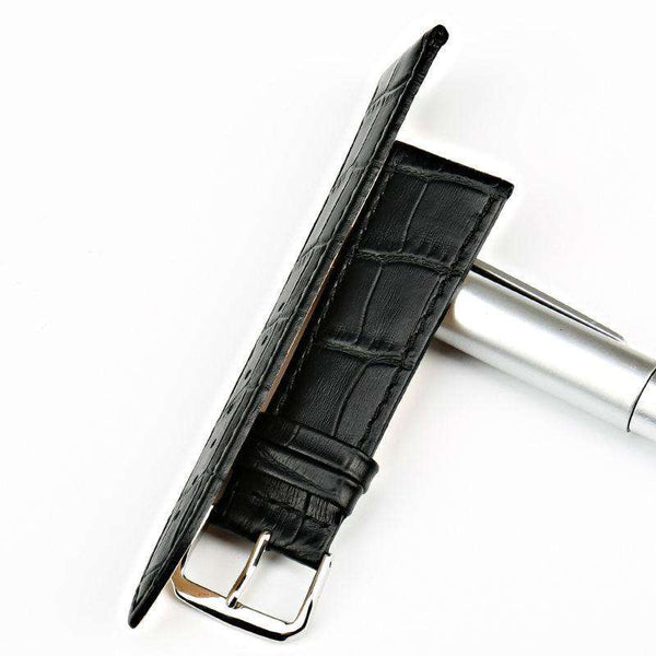 12mm 14mm 16mm 18mm 19mm 20mm 21mm 22mm Brown / Black Leather Watch Strap [W013]