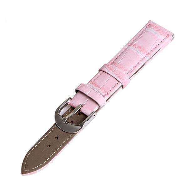 12mm 14mm 16mm 18mm 19mm 20mm 22mm White / Orange / Red / Pink / Blue / Purple / Green / Brown / Black Leather Watch Strap [W050]