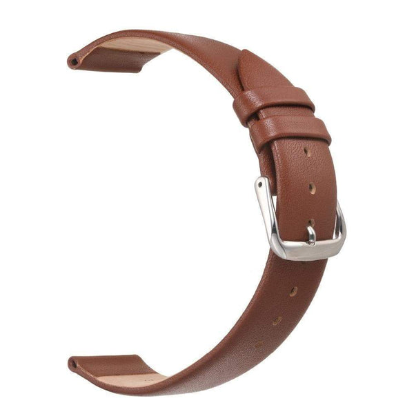 12mm 14mm 16mm 18mm 20mm 22mm White / Pink / Brown / Black Leather Watch Strap [W088]