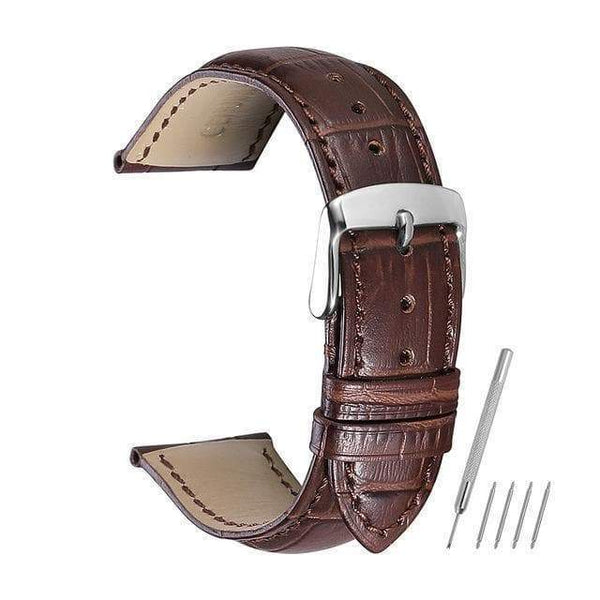 14mm 16mm 18mm 19mm 20mm 21mm 22mm 24mm Orange / Red / Blue / Beige/ Brown / Black Leather Watch Strap [W010]