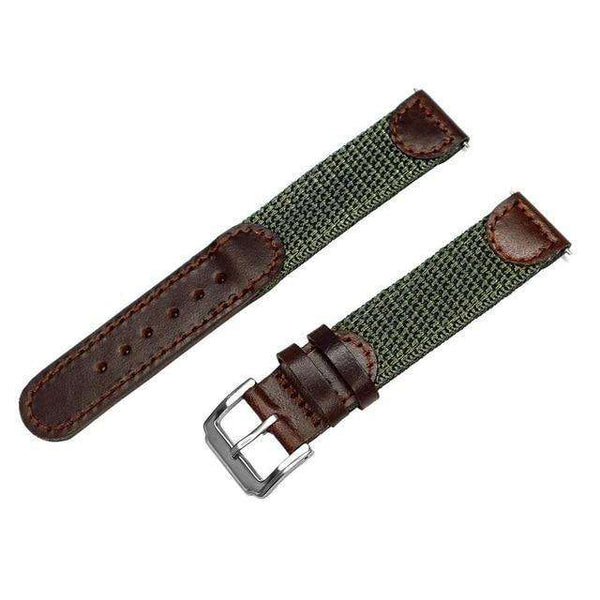 16mm 17mm 18mm 19mm 20mm 22mm 24mm Blue / Green / Brown / Black Nylon Watch Strap [W132]