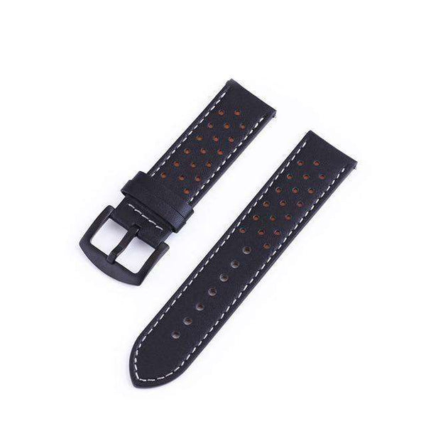 Dark Slate Gray 18mm 20mm 22mm 24mm Blue / Green / Brown / Grey / Black Leather Watch Strap with Quick Release Pin [W121]