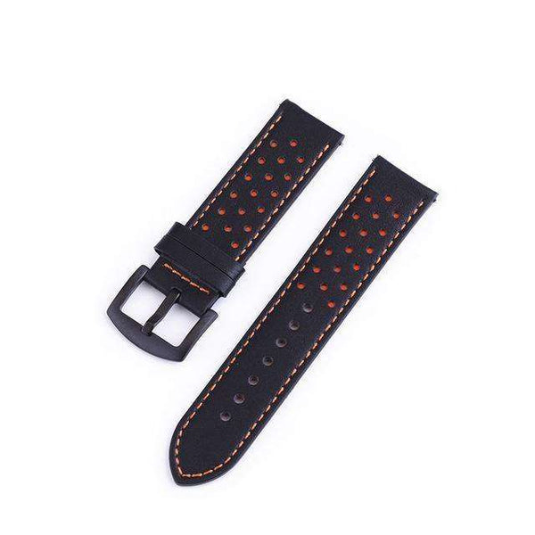 Dark Slate Gray 18mm 20mm 22mm 24mm Blue / Green / Brown / Grey / Black Leather Watch Strap with Quick Release Pin [W121]