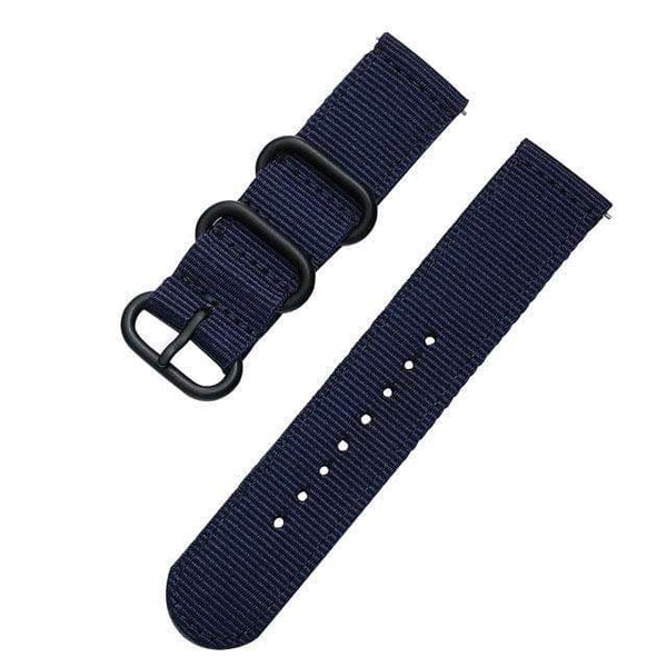 18mm 20mm 22mm 24mm Orange / Blue / Green / Black Nylon Watch Strap with Quick Release Pin [W055]