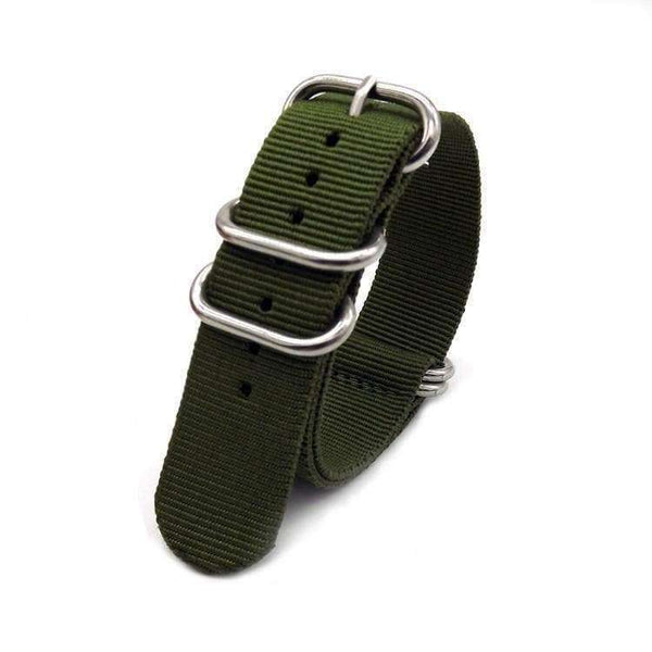 18mm 20mm 22mm 24mm Orange / Red / Green / Grey / Black Nylon NATO Watch Strap [W079]