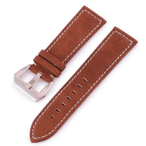 18mm 20mm 22mm 24mm Red / Blue / Green / Brown / Black Leather Watch Strap [W015]