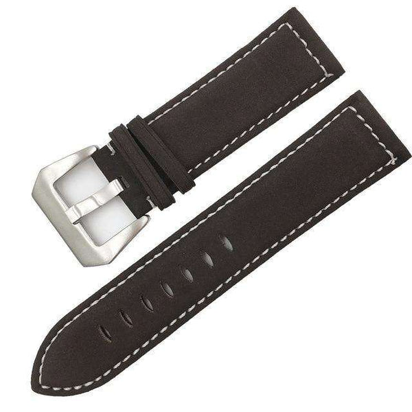 18mm 20mm 22mm 24mm Red / Blue / Green / Brown / Black Leather Watch Strap [W015]