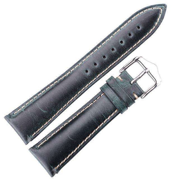 18mm 20mm 22mm 24mm Red / Blue / Green / Tan Leather Watch Strap [W115]