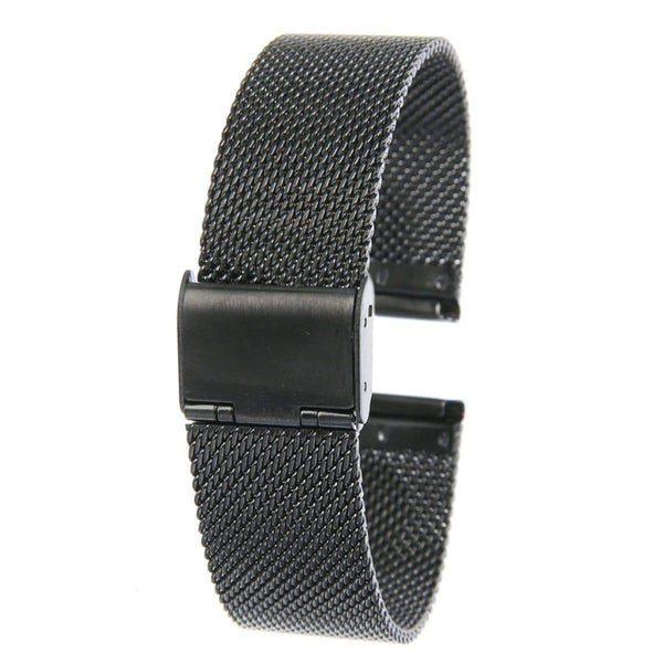 18mm 20mm 22mm 24mm Silver / Gold / Rose Gold / Black Stainless Steel Mesh Watch Strap [W042]