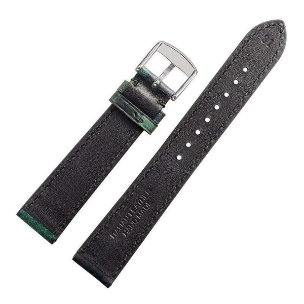 18mm 20mm 22mm Red / Green / Brown Camouflage Leather Watch Strap [W116]