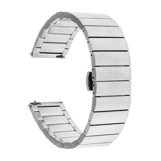 18mm 20mm 22mm Stainless Steel Bracelet Watch Strap with Quick Release Pin [W094]