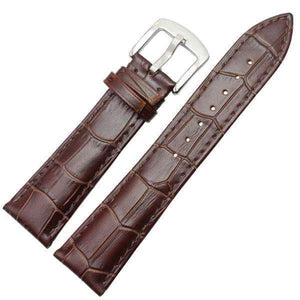 19mm 20mm 21mm 22mm Brown / Black Leather Watch Strap [W137]