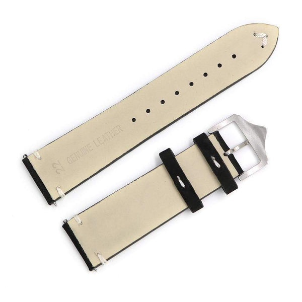 20mm 22mm 24mm Cowhide Suede Leather Watch Strap [W166]