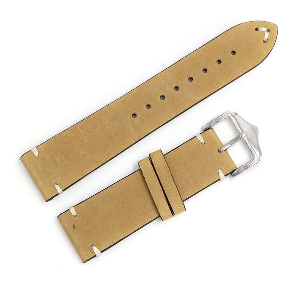 20mm 22mm 24mm Cowhide Suede Leather Watch Strap [W166]