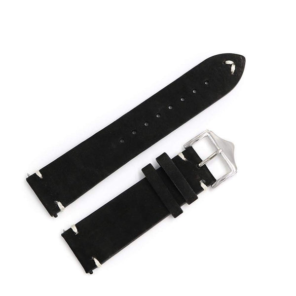 20mm 22mm 24mm Cowhide Suede Leather Watch Strap [W166]