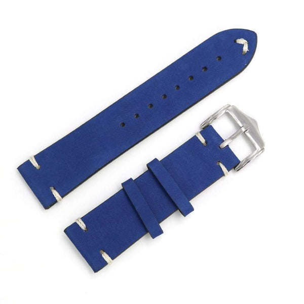 20mm 22mm 24mm Cowhide Suede Leather Watch Strap [W166]