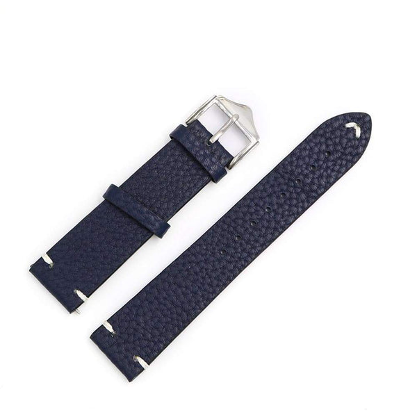 20mm 22mm 24mm Red / Blue / Brown / Black Leather Watch Strap [W022]