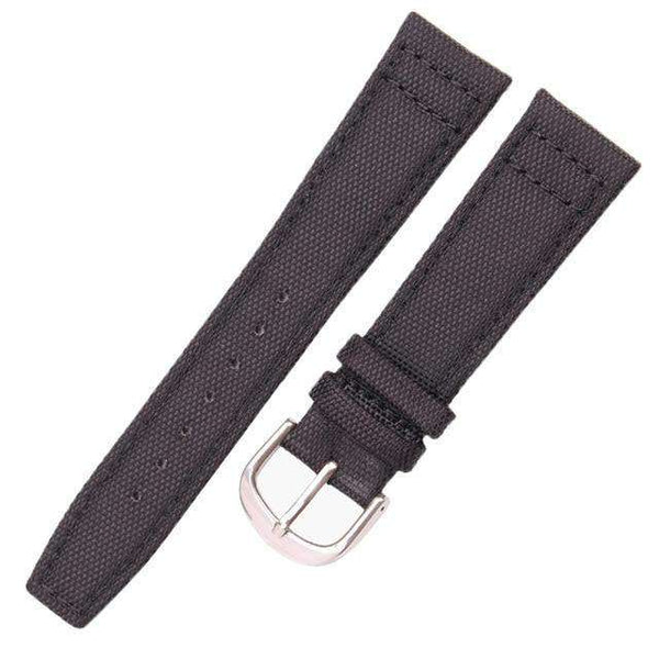 20mm 22mm Green / Black Canvas Watch Strap [W044]