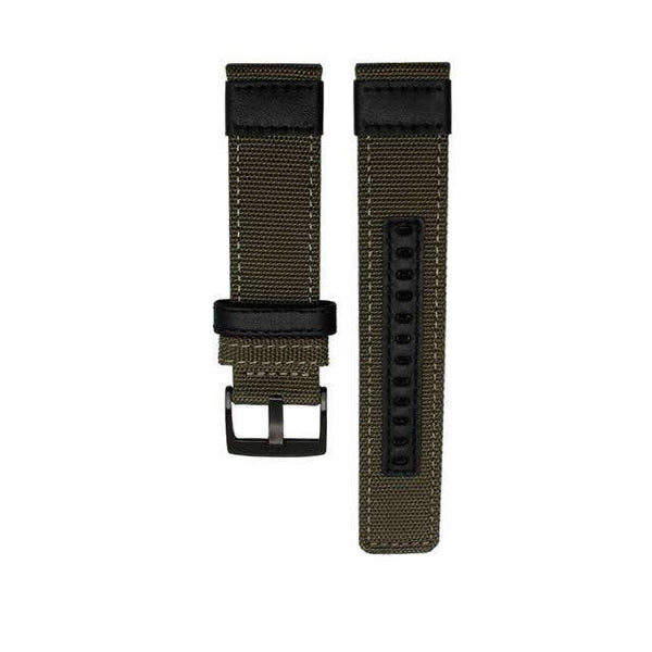 20mm 22mm Nylon Watch Strap with Silver / Black Buckle [W129]