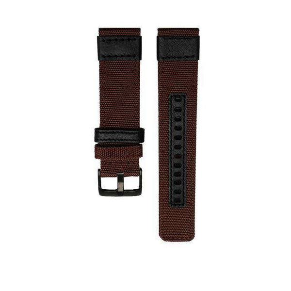 20mm 22mm Nylon Watch Strap with Silver / Black Buckle [W129]