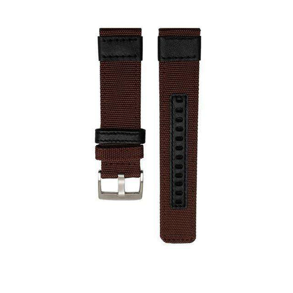 20mm 22mm Nylon Watch Strap with Silver / Black Buckle [W129]