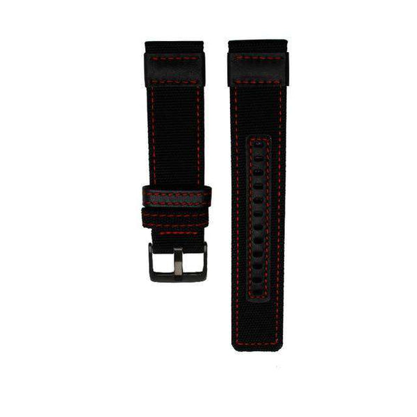 20mm 22mm Nylon Watch Strap with Silver / Black Buckle [W129]