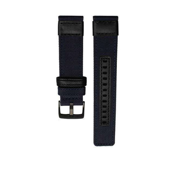 20mm 22mm Nylon Watch Strap with Silver / Black Buckle [W129]