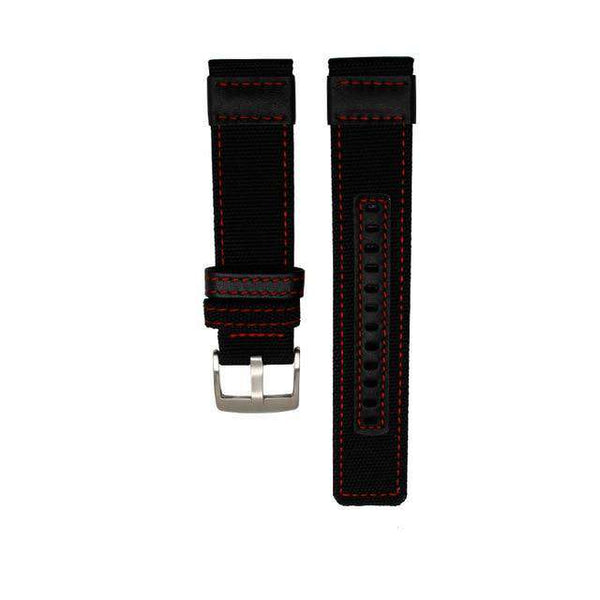 20mm 22mm Nylon Watch Strap with Silver / Black Buckle [W129]