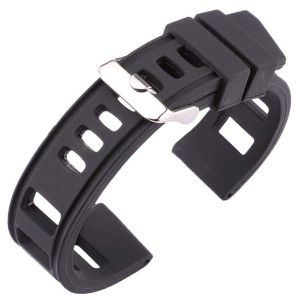 20mm 22mm Orange / Blue / Black Rubber Watch Strap [W072]