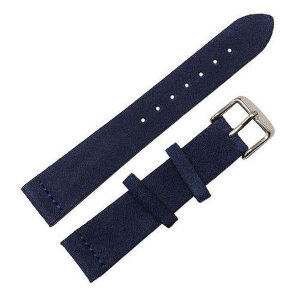 20mm 22mm Red / Blue / Khaki / Brown / Grey / Black Suede Leather Watch Strap [W091]