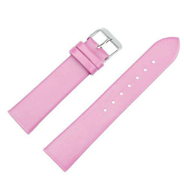 20mm White / Red / Pink / Brown / Black Leather Watch Strap [W112]
