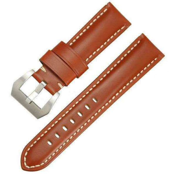 22mm 24mm 26mm Green / Brown / Black Leather Watch Strap [W098]