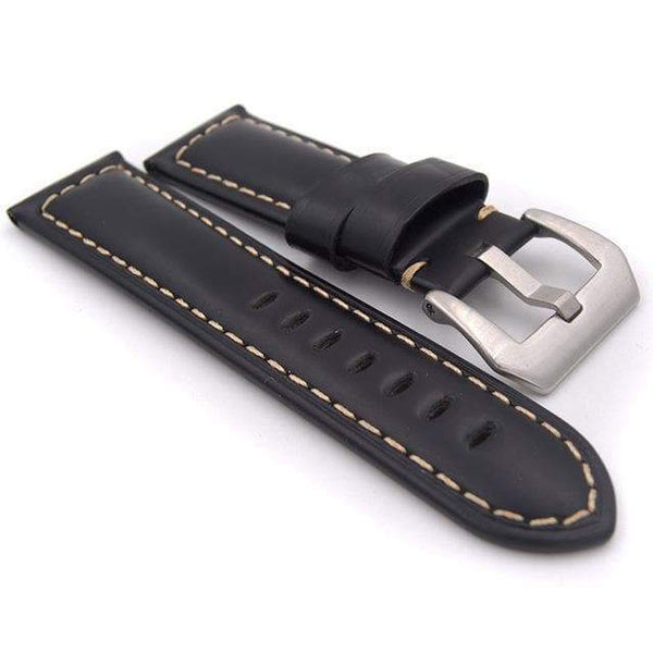 22mm 24mm Red / Blue / Green / Brown / Black Leather Watch Strap [W097]
