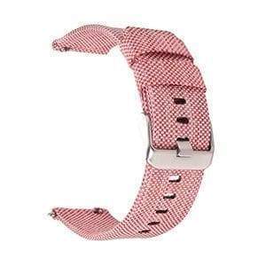 22mm 24mm Red / Pink / Blue / Purple / Green / Brown / Grey / Black Nylon Canvas Watch Strap with Quick Release Pin [W073]