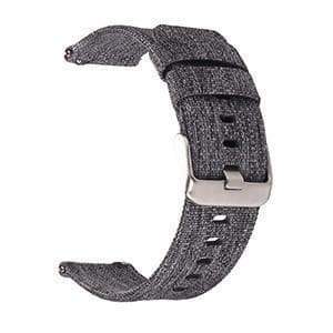 22mm 24mm Red / Pink / Blue / Purple / Green / Brown / Grey / Black Nylon Canvas Watch Strap with Quick Release Pin [W073]