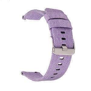 22mm 24mm Red / Pink / Blue / Purple / Green / Brown / Grey / Black Nylon Canvas Watch Strap with Quick Release Pin [W073]