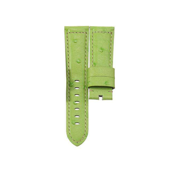 22mm 24mm Yellow / Red / Pink / Blue / Green / Brown / Black Ostrich Watch Strap [W066]