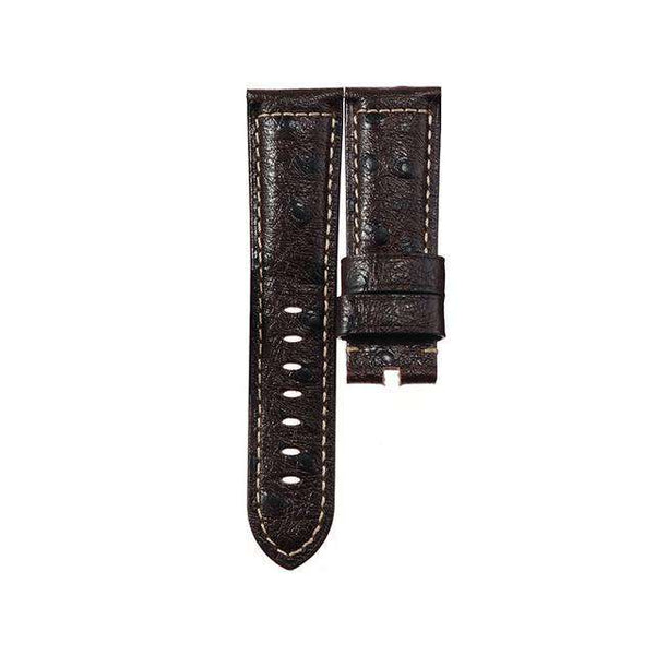22mm 24mm Yellow / Red / Pink / Blue / Green / Brown / Black Ostrich Watch Strap [W066]