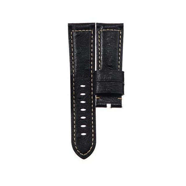 22mm 24mm Yellow / Red / Pink / Blue / Green / Brown / Black Ostrich Watch Strap [W066]