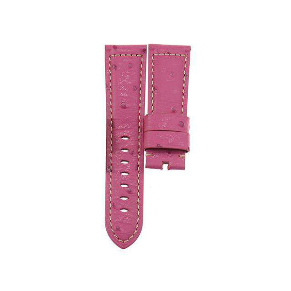 22mm 24mm Yellow / Red / Pink / Blue / Green / Brown / Black Ostrich Watch Strap [W066]