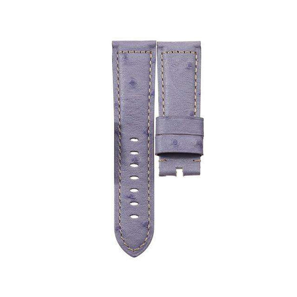 22mm 24mm Yellow / Red / Pink / Blue / Green / Brown / Black Ostrich Watch Strap [W066]
