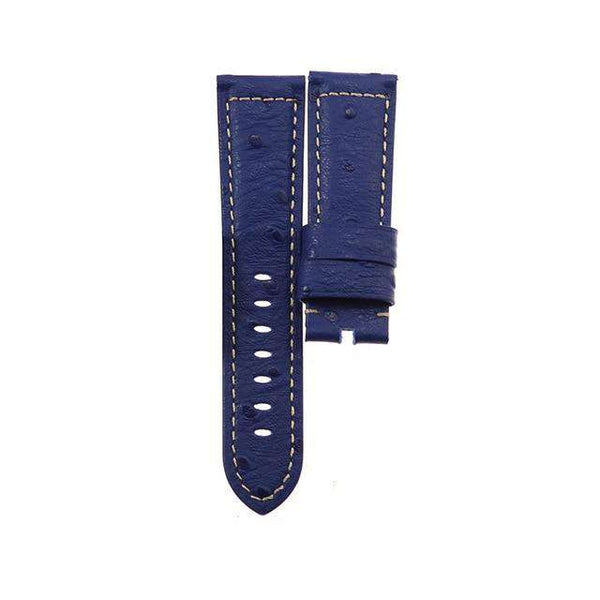 22mm 24mm Yellow / Red / Pink / Blue / Green / Brown / Black Ostrich Watch Strap [W066]