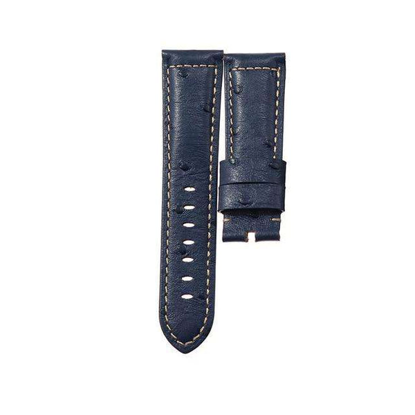 22mm 24mm Yellow / Red / Pink / Blue / Green / Brown / Black Ostrich Watch Strap [W066]